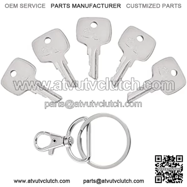 Ignition Key for JD Backhoe Tractor - Replacement AR51481 Ignition Key for JD Loader Excavators Backhoe Lawn Tractor Dozers, Equipment Keys Fit for JD Backhoe 310D 955 410 4500, 5 Pcs