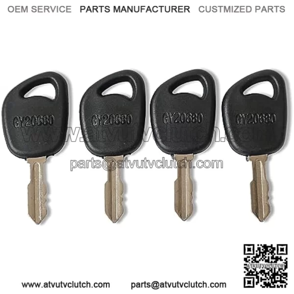 4pcs Ignition Keys for John Deere Mower and Lawn Tractors 100, D100, E100, G100, L100, LA100, LT, SST, X300, X500 and X700 Series