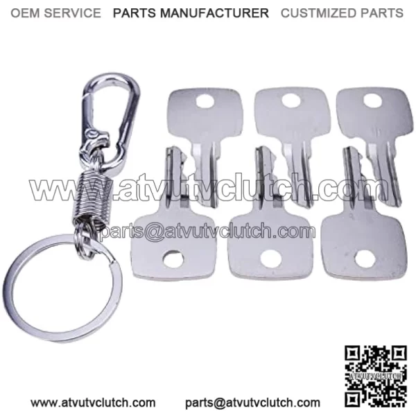 6X Ignition Keys AR51481 for John Deere Tractors Combine Backhoe Loaders Garden Tractor Wheel Loader Heavy Equipment - Image 2