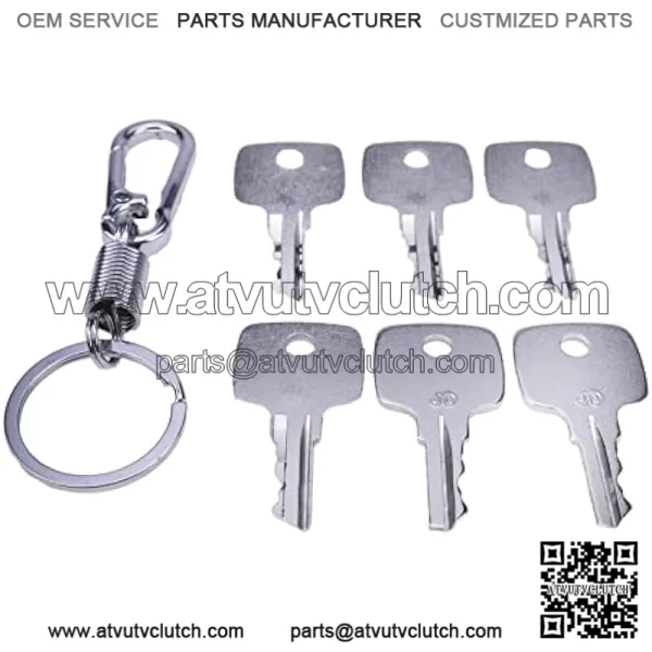 6X Ignition Keys AR51481 for John Deere Tractors Combine Backhoe Loaders Garden Tractor Wheel Loader Heavy Equipment - Image 3