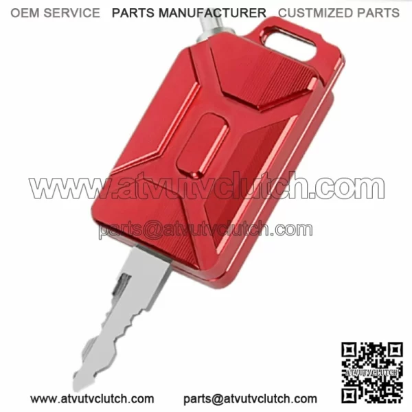 High-Quality 3D CNC Oil Tank Shape Motorcycle Key Cover Keychain ATV UTV (For: John Deere Gator HPX HPX815E)