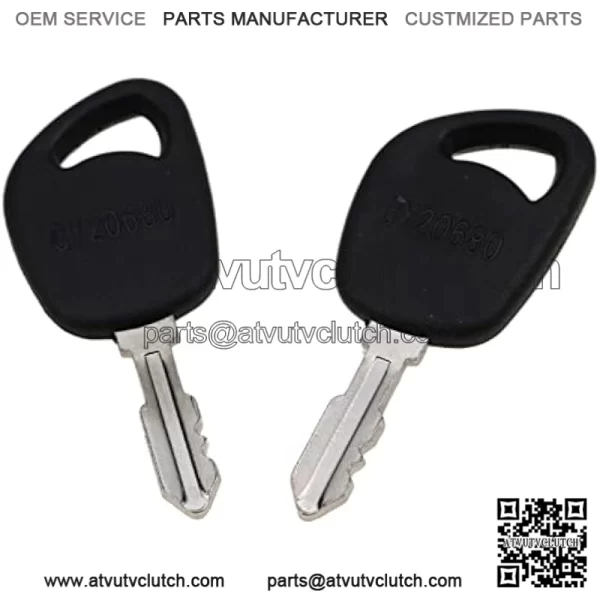 (2) Ignition Keys GY20680 LVA17264 Compatible with John Deere 100 LA LT SST X Series 1026R L100 L110 L108 L111 L118 L120 L130 LA125 LA130 LA135 LT150 LT155 D110 1023E 1025R 1026R 2025R 2026R - Image 2