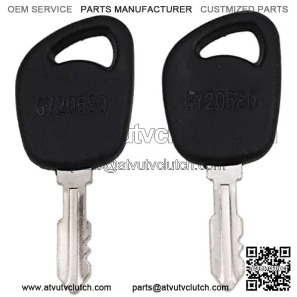 (2) Ignition Keys GY20680 LVA17264 Compatible with John Deere 100 LA LT SST X Series 1026R L100 L110 L108 L111 L118 L120 L130 LA125 LA130 LA135 LT150 LT155 D110 1023E 1025R 1026R 2025R 2026R - Image 3