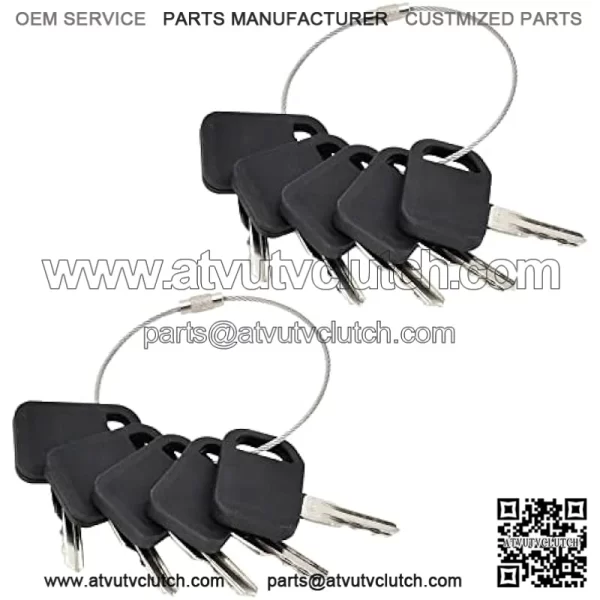 AM131841 10Pcs Ignition Keys AM102439 AM101600 M73153 Compatible with John Deere Gator Mower Tractor LX172 LX173 LX176 LX178 X465 X475 X485 X495 X479 X575 X585 X595 M76975 TCA24616 - Image 3