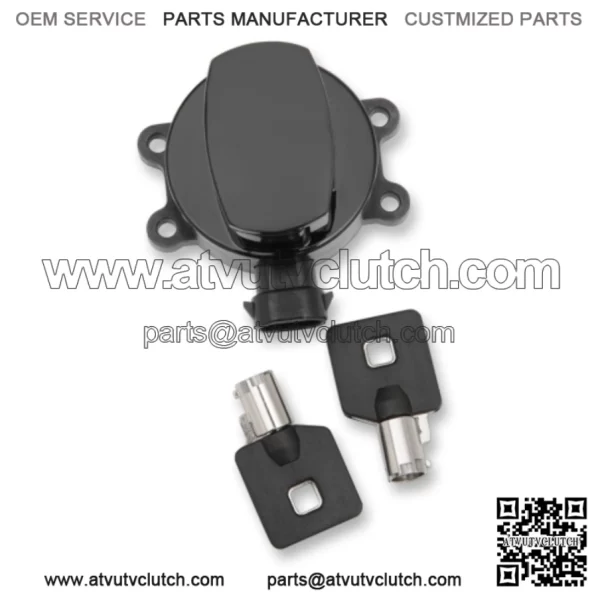 Black Fat Bob Side Hinge Ignition Switch Key 11-18 Softail Dyna OEM 71517-11 (For: Harley-Davidson)