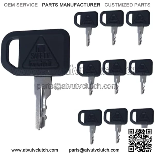 10PCS Ignition Keys AM131841 for John Deere 300 400 GT GX LX Series 130 160 165 Gator 4X2 6X4 Gator Key (AM131841)