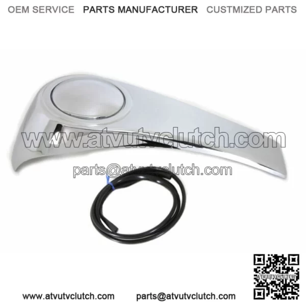 Chrome Smooth Custom Gas Fuel Tank Dash Cover Fuel Door Lid 03-07 Harley Touring (For: Harley-Davidson)