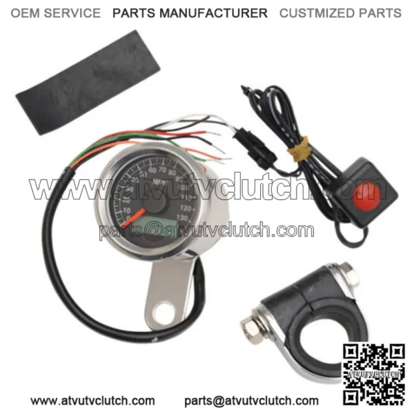 Hard Drive 48mm Mini Electronic Speedometer Speedo Black Face LED Harley Chopper (For: Harley-Davidson)