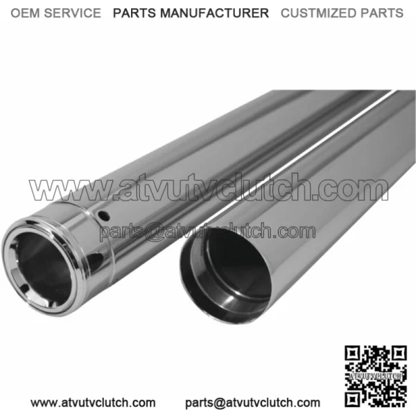 Custom Cycle Chrome Fork Tubes 26-1/2" 49mm OE +2 Harley Sportster XL 16-22 (For: Harley-Davidson)
