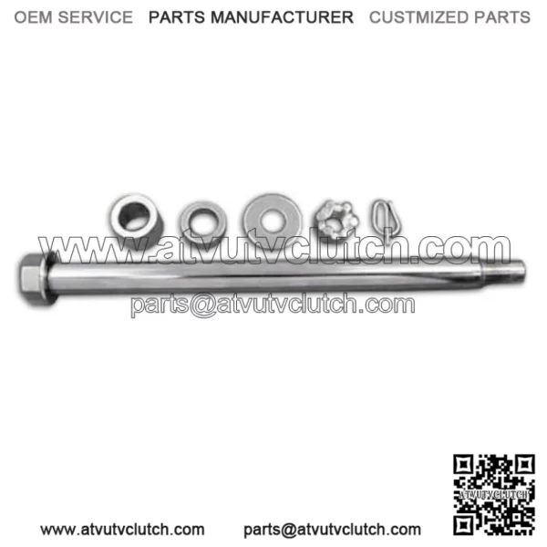 Chrome Rear Axle Kit 11-1/4" Bearing Surface Hardware Harley Sportster 2000-03 (For: Harley-Davidson)