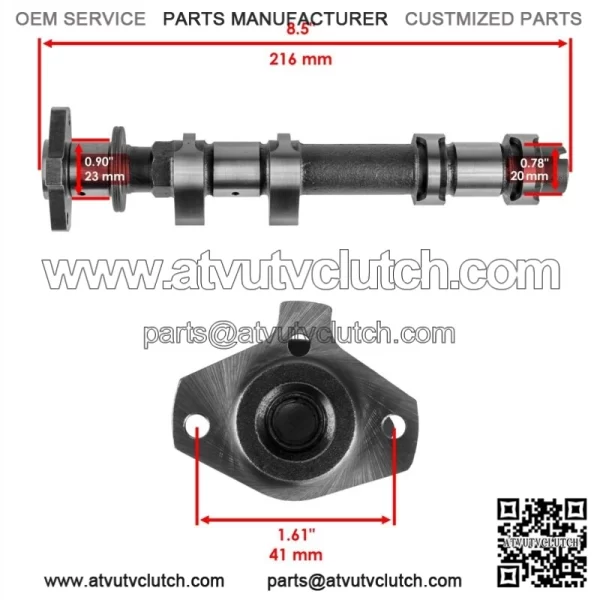 Fits Polaris RZR XP 900 Intake Camshaft w/ Timing Chain Sprocket 2011 2012 2013 (For: Polaris) - Image 2