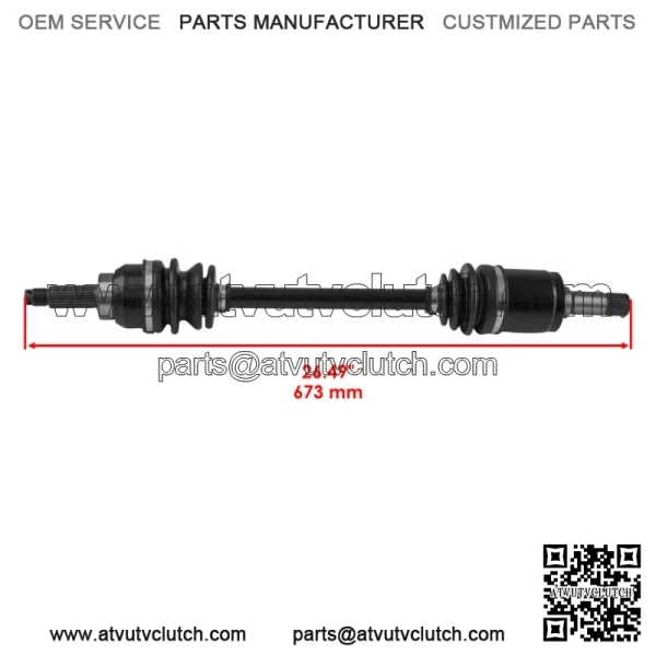 Front Left & Right Axles for Honda Pioneer 500 44350-HL5-A41 / 44250-HL5-A41 - Image 4