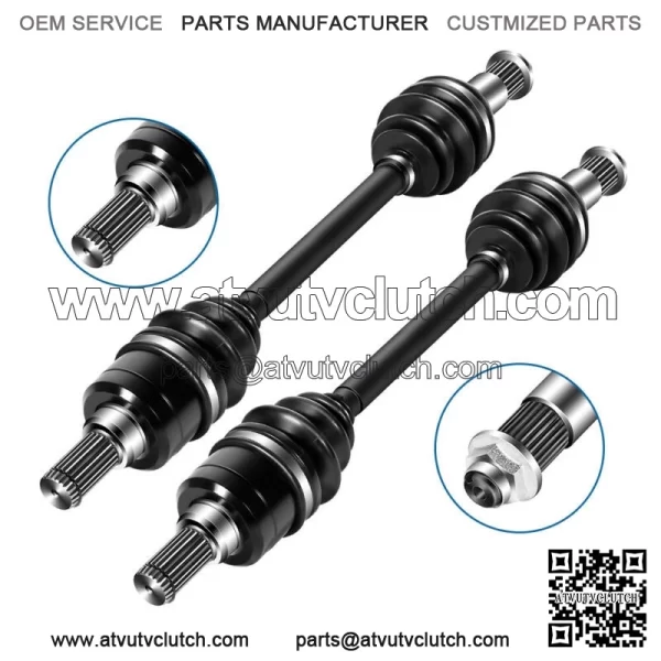 Pair Rear CV Axle Drive Shaft For 09-14 Yamaha Grizzly 550 07-13 Grizzly 700 (For: Yamaha)