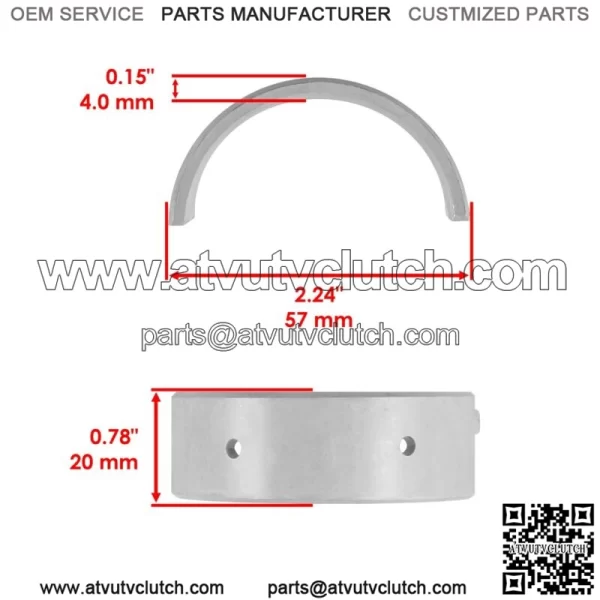 Main Journal Crankshaft Bearing For Polaris Sportsman 800 EFI ATV 2005-2014 For: Polaris Sportsman 800 - Image 2