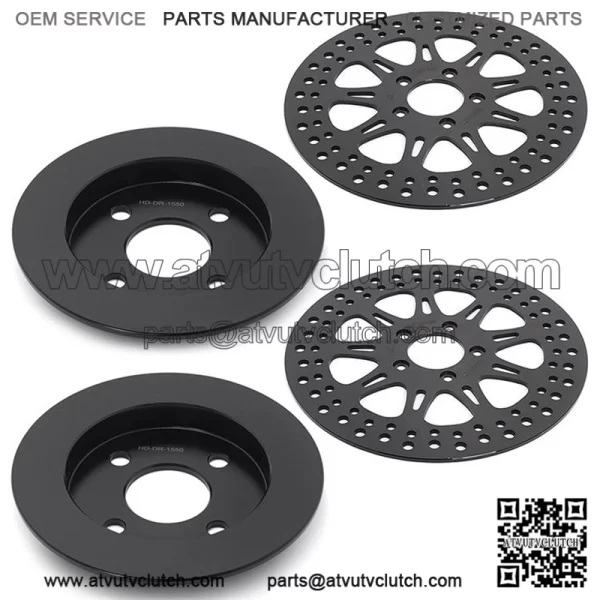 Cast Iron Front Rear Brake Disc Rotor Set for Harley TRIKE FLHTCUTG Glide Ultra Classic Trike 2009-2013 - Image 3