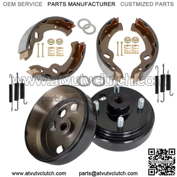 Golf Cart Rear Brake hub Drums Brake Shoe Spring Kit For EZGO TXT Electric 96+