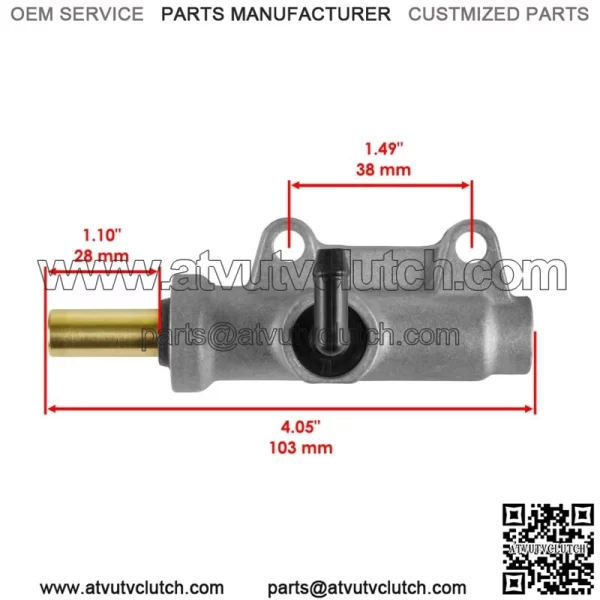 Rear Brake Master Cylinder w/ Reservoir for Polaris Sportsman 700 800 EFI 2007 - Image 2