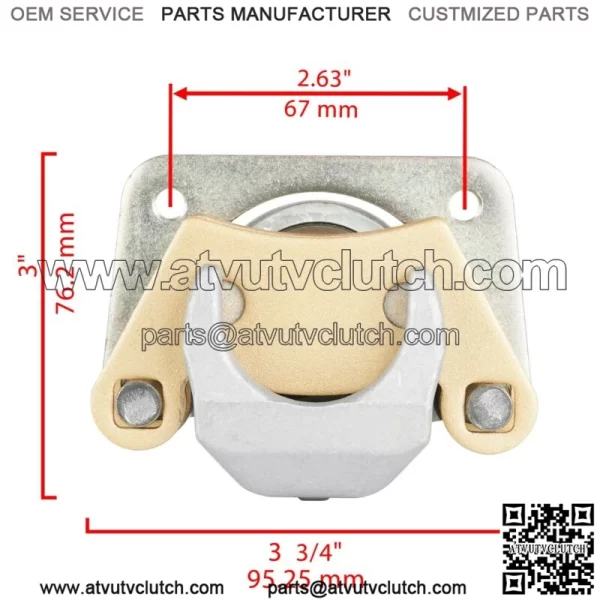 Rear Left / Right Brake Calipers w/Pads fits Polaris Sportsman ACE 570 2015-2016 - Image 2