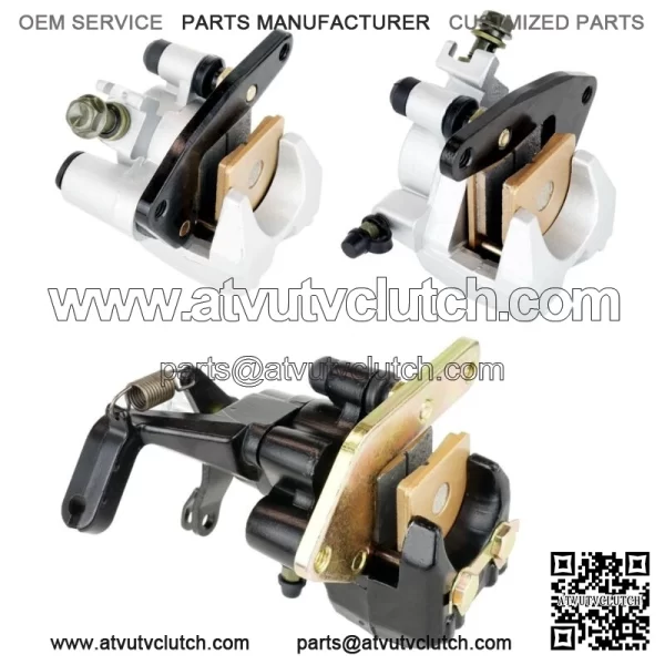 Front and Rear Brake Caliper w/Pads for Yamaha Blaster 200 YFS200 2003 2004-2006 (For: Yamaha YFS200)