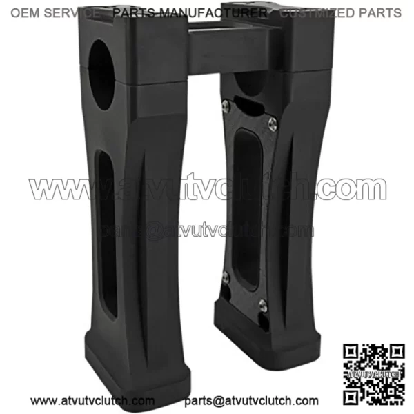 Trask Performance 7" Assault Risers Clamp Black Harley 17+ Softail Fat Bob FXFB (For: Harley-Davidson)