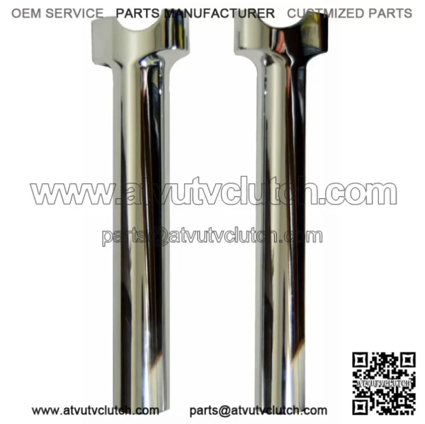 Chrome Wild One 1 Chubby Straight Risers 9.5" Harley Club Style Dyna XL Softail (For: Harley-Davidson)