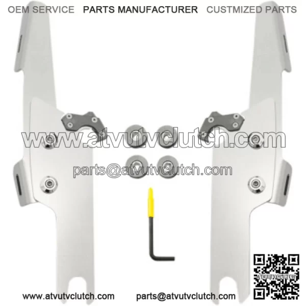 Memphis Shades Polished Windshield Trigger-Lock Mount Kit Harley Freewheeler 15+ (For: Harley-Davidson)