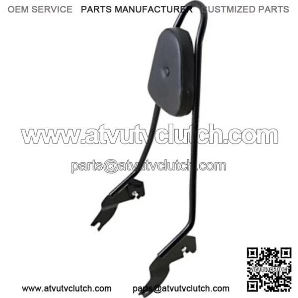Motherwell Gloss Black Quick Detachable 24 Sissy Bar Pad Backrest Harley Touring (For: Harley-Davidson)