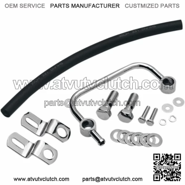 Drag Specialties Chrome Crankcase Breather Bracket Kit Harley Sportster 91-2020 (For: Harley-Davidson)