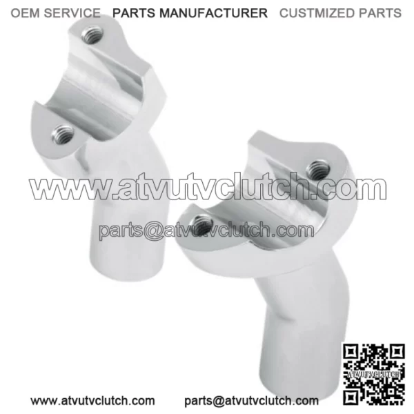 Drag Specialties Chrome Pullback 3 1/2" Handlebar Risers Harley Dyna Softail XL (For: Harley-Davidson)