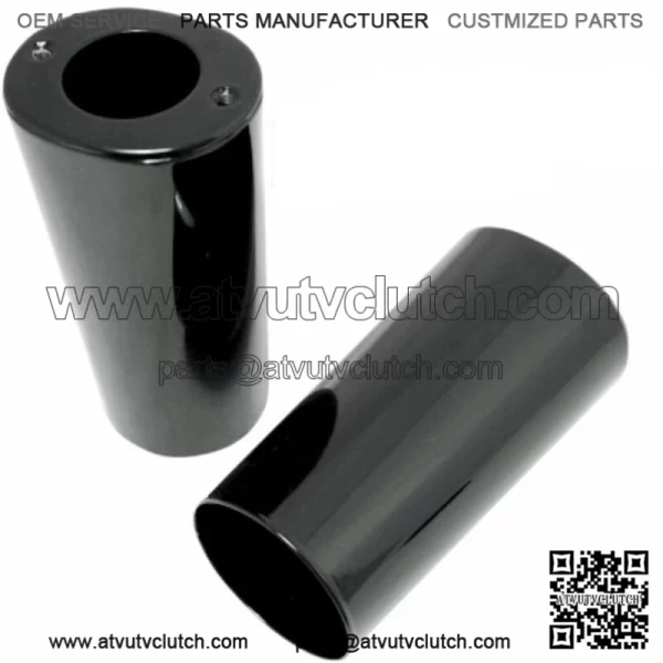 Drag Black Smooth Fork Tube Sliders Covers Tins Harley Touring Softail (For: Harley-Davidson)