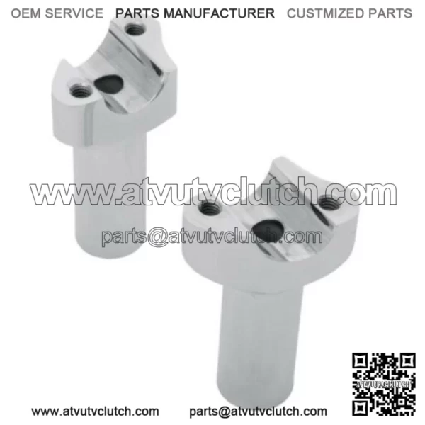 Drag Specialties Straight Chrome 3 1/2" Handlebar Risers Harley Softail Dyna XL (For: Harley-Davidson)