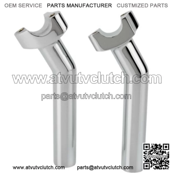 Drag Specialties Chrome Pullback 6 1/2" Handlebar Risers Harley Dyna Softail XL (For: Harley-Davidson)
