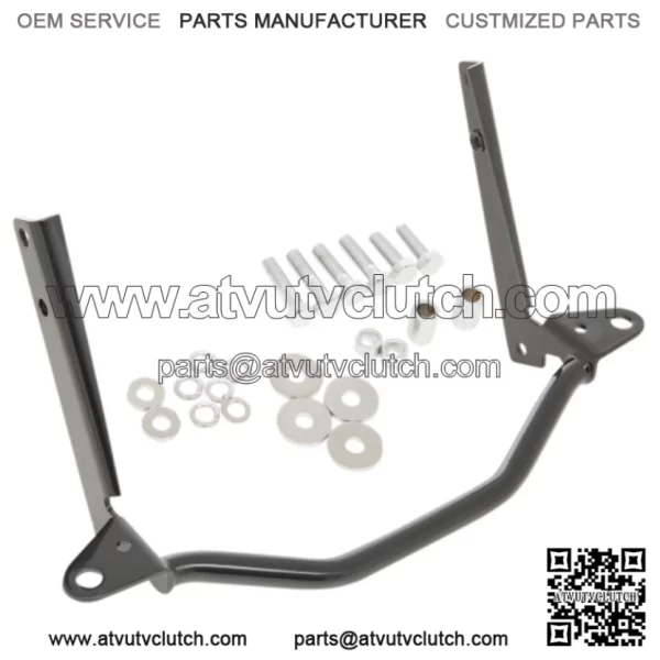 Drag Specialties Gloss Black Spot Light Spotlight Lamp Mount Bar Harley Softail (For: Harley-Davidson)