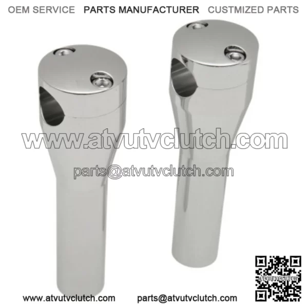 Drag Specialties Chrome 6" Socket Head Handlebar Risers Harley Softail Touring (For: Harley-Davidson)