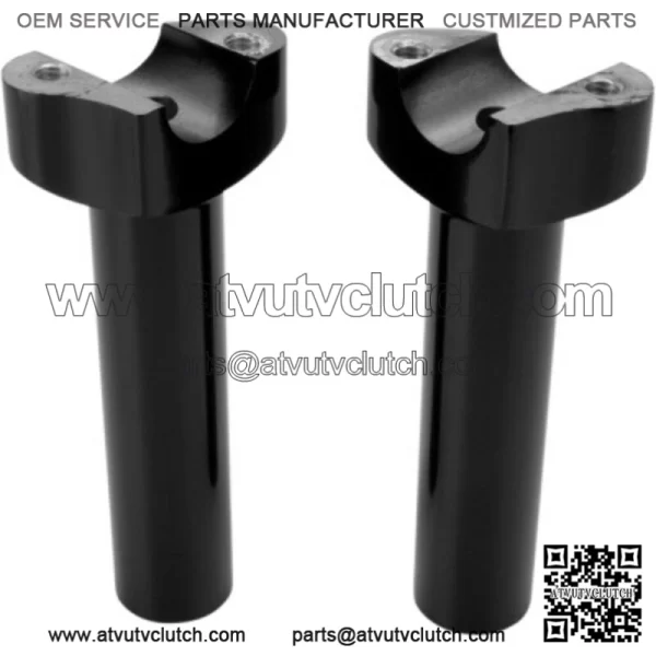 Drag Specialties Straight Black 5 1/2" Handlebar Risers Harley Softail Dyna XL (For: Harley-Davidson)