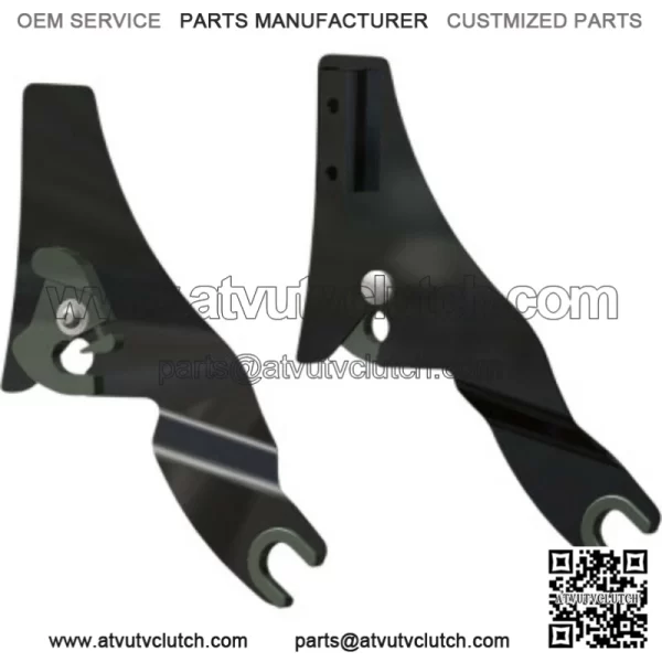 Drag Specialties Detachable Sissy Bar Side Plates Black Harley Touring 09+ (For: Harley-Davidson)