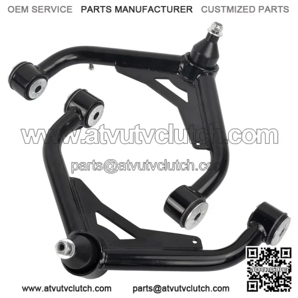 Front Upper Control Arms 2-4?? for 2000-2010 Chevy GMC 2500 3500 HD Black