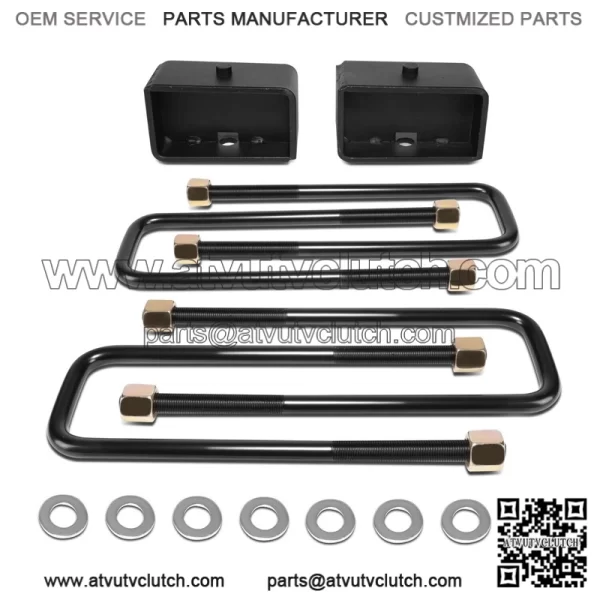 Fit 99-22 Silverado/ Sierra 1500 3" Rear Leaf Spring Leveling Lift Kit Blocks