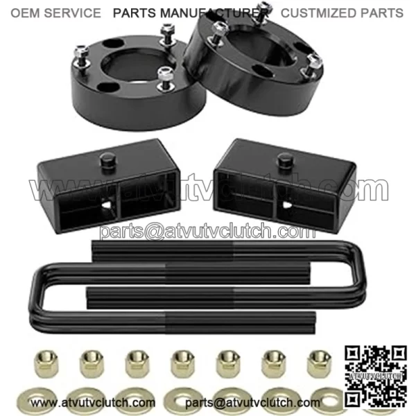 2.5" Front and 2" Rear Leveling Lift Kits for 2007-2023 Silverado Sierra 1500, 2.5inch Front Strut Spacers and 2inch Rear Lift Blocks with Extended U Bolts