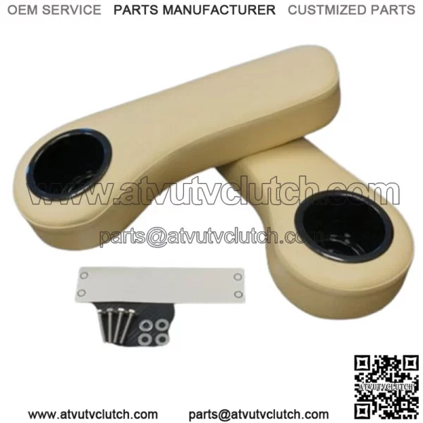 EZGO/Club Car/Yamaha Golf Cart Rear Seat Arm Rest Cushion Cupholder BUFF