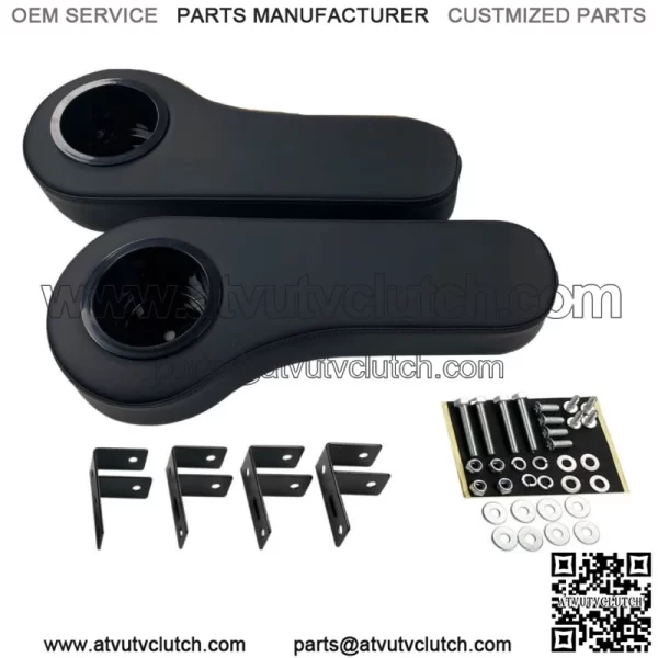 Pair Of 2 Golf Cart Arm Rest Drink Cup Holder For EZGO/Club Car/Yamaha Rear Seat
