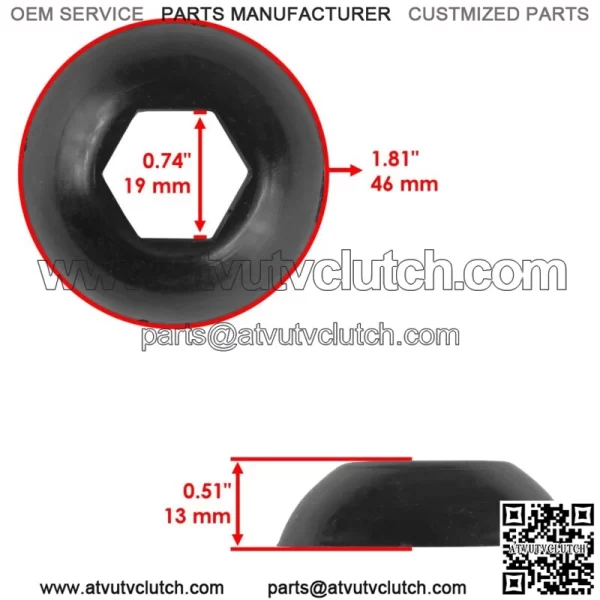 Front & Rear Strut Bottom Pivot Ball for Polaris Scrambler 500 1997-2012 For: Polaris Sportsman 570 - Image 2