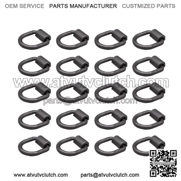 Heavy Duty Welded Forged D-Rings #20 Pack