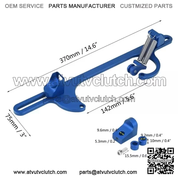 Aluminum Alloy 4150 Series Throttle Base#Blue - Image 2