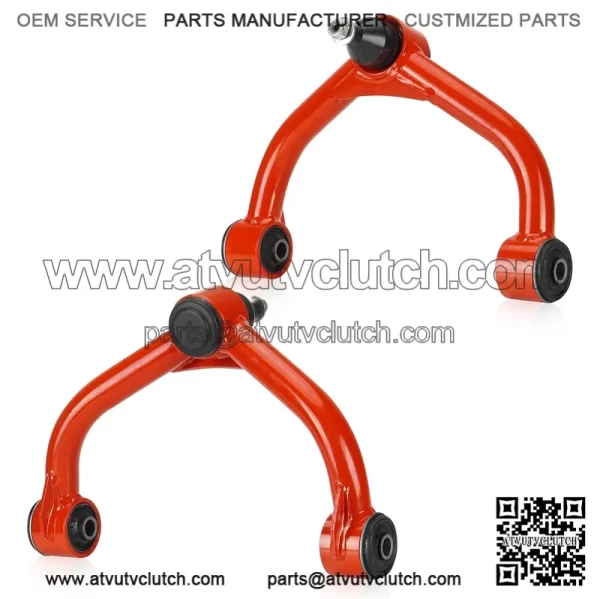 Front Upper Control Arms with Ball Joints Red Tubular Suspension kit Fit for Chevrolet Silverado 2500HD 3500HD Fit for GMC Sierra 2500HD 3500HD 11-19 2-4" Lift Suspension Kit Adjustable Control Arm