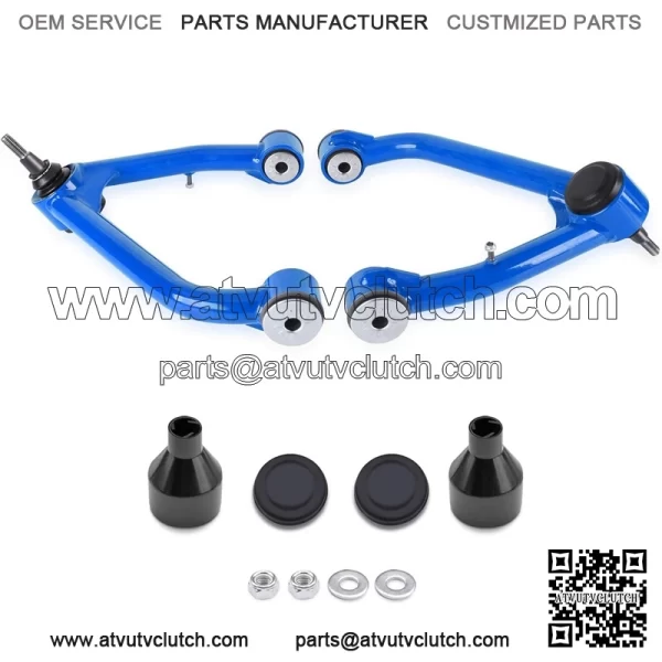 Front Upper Control Arms for 2014-2018 Silverado Sierra 1500 2 PCS 2-4" Lift Blue Tubular Front Suspension Control Arm Compatible with 2014-2020 Tahoe - Image 2