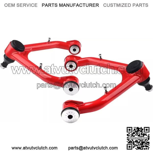 2-4" Front Upper Control Arms in Red For 1999-2006 Silverado 1500 Sierra 1500