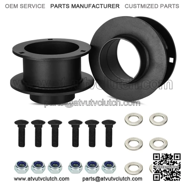 3" Front Leveling Lift Kit fit for 4WD 1994-2008 Dodge Ram 1500, 1994-2010 Dodge Ram 2500 3500, 2011-2013 Ram 2500 3500, Forged Aluminum Front Suspension Lift, Raise by 3" Spring Lift Spacers