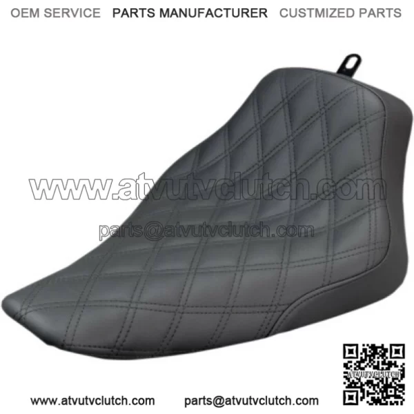 Saddlemen Black Renegade Lattice Stitch Solo Seat Harley 11-17 Softail FXS FLS (For: Harley-Davidson)