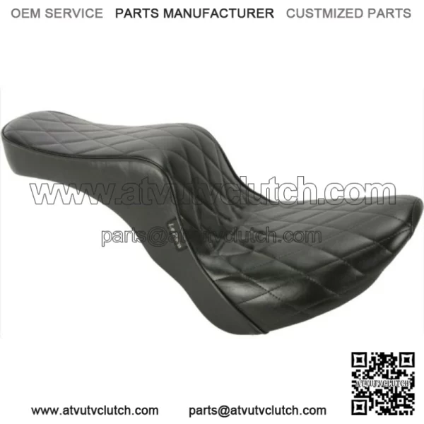 Le Pera Diamond Stitch Black Cherokee Step 2 Up Driver Seat Harley 18+ Softail (For: Harley-Davidson)